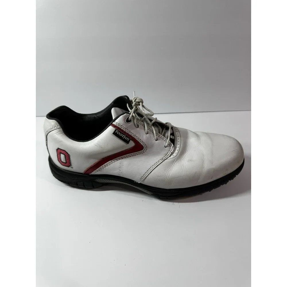 Ohio State Footjoy Contour Series Mens 54320 Size 12 Leather Golf Shoes
